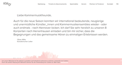 Desktop Screenshot of kammermusik-hannover.de